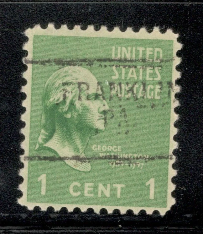 Sc # 804 ~ 1 cent Washington Issue, Precancel, FRANKLIN PA. - Image 1 of 1