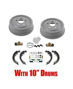 Drums & Shoes & Wheel Cylinders for Ford Ranger 88-94 with Larger 10" Drums