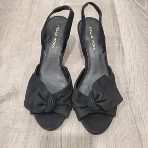 Pelle Moda Black Sandals Size 6 M - Picture 1 of 4
