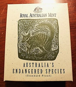 1995 AUSTRALIA'S ENDANGERED SPECIES THE NUMBAT $10 SILVER COIN....3 AVAILABLE. - Picture 1 of 5