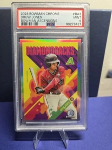 2024 Bowman Chrome -SSP Ascensions #BA-3 Druw Jones (RC) PSA9 1st POP Graded  - Picture 1 of 4