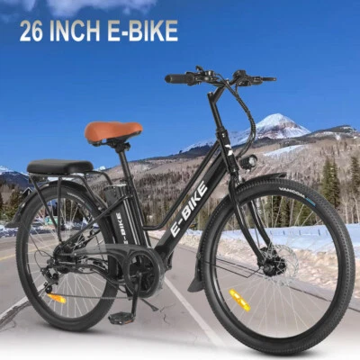 2025 E-Bike 26'' Adults 750W Electric Bike City Cruiser Bicycle Commuter Ebike - Image 1 of 4