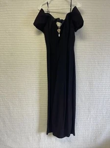 Whimsigoth Maxi Vintage Kleid schwarz Hexe Braut Halloween McClintock MÄNGEL - Bild 1 von 15