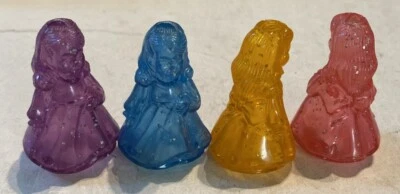 Enchanted Palace 1994 Game Replacement Parts Pieces Set of 4 Glitter Girl Figure - Image 1 of 3