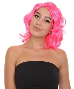 Pink Pop Star Wig | Party Ready Fancy Cosplay Halloween Wig HW-1710 - Picture 1 of 10