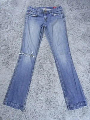 Seven7 Jeans Womens 28 (28x31) Blue Denim Slim Pants Bottom Medium Wash Relaxed - Image 1 of 4