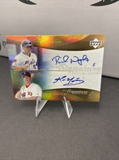 2005 Upper Deck Dual Signature Reflections David Wright&Kevin Youkilis DWKY 