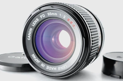 Rare [Near Mint] Canon FD 35mm f/2 s.s.c. Concave Wide Angle MF from Japan #2098 - Image 1 of 4