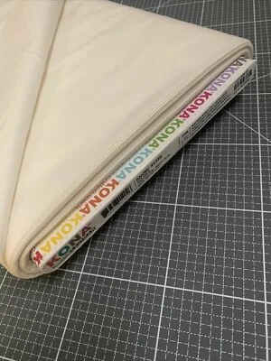 Snow - Kona Cotton Solids by Robert Kaufman - 100% Cotton  - Image 1 of 2