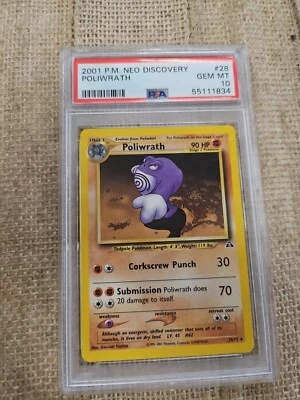 PSA 10 2001 P.M. Neo Discovery Poliwrath #28 - Image 1 of 2