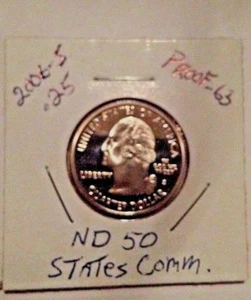 2006-S North Dakota State Comm Proof Quarter Mirror Finish - Picture 1 of 4