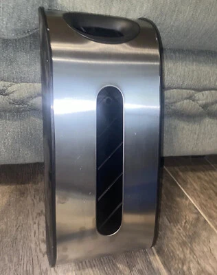 Soporte para bolsa de plástico Utopía cocina comestibles acero inoxidable negro humano simple Foto 1 de 4