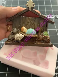 Nativity scene silicone mold for Christmas-Resin-handcrafts-polymer Clay-soap - Picture 1 of 9