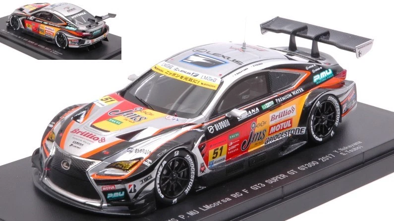 LEXUS RC F N.51 3rd SUPER GT300 2017 Y.NAKAYAMA-S.TSUBOI 1:43 - Immagine 1 di 1