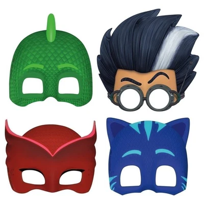 Unique Assorted Colors PJ Masks Party Masks (8 Count) - Ideal for Themed Parties - Image 1 of 2