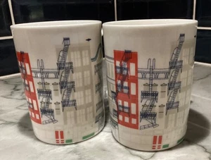 Kate Spade LENOX Hopscotch Drive About Town NEW YORK CITY (2) Mugs - Picture 1 of 4