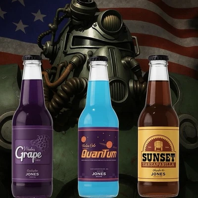 Fallout x Jones Soda Co. - Vault-Tec 3 Pack (Exclusive) - Image 1 of 2