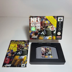 NFL Quarterback Club 98 Nintendo 64 Game Complete + Manual N64 - Picture 1 of 14