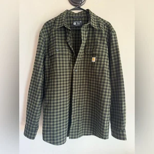Camisa Carhartt a cuadros holgada manga larga nueva con etiquetas talla M - Imagen 1 de 4