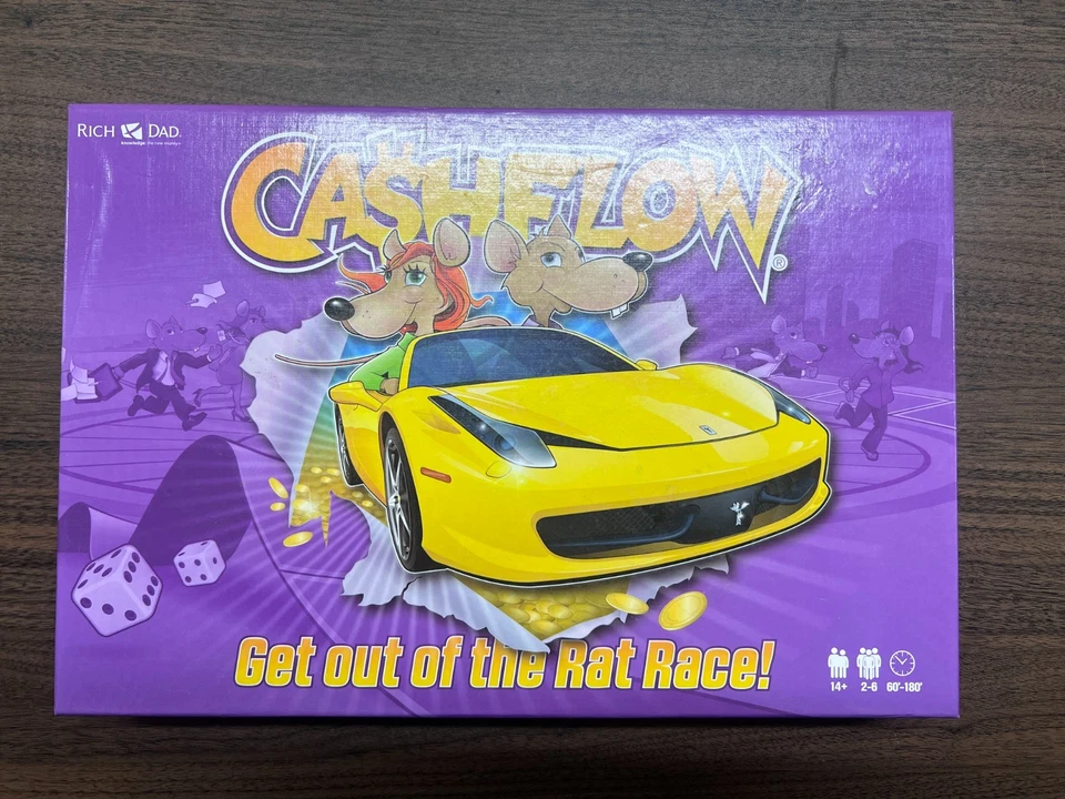 Cashflow: Get Out of the Rat Race! Rich Dad Poor Dad Board Game Complete - Image 1 of 4