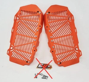Billetta protezioni radiatore Enduro Engineering arancione personalizzate per 16-21 KTM/Husqvarna - Foto 1 di 2
