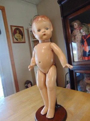 Muñeca Effanbee Patsy Ann Composición De Colección~19"~SUELTA~REPARACIÓN/RESTAURACIÓN~Ojos Estañosos~ Foto 1 de 4