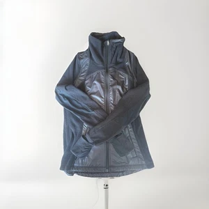 Chaqueta para mujer Lululemon Run Gust Buster talla 6 negra cremallera completa agujeros para los pulgares usada en excelente estado - Imagen 1 de 9