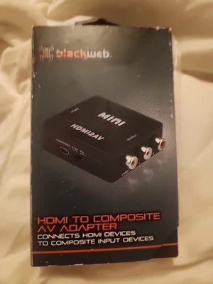 Blackweb HDMI To Composite AV Adapter 1080p NIB BWA18AV004 - Image 1 of 4
