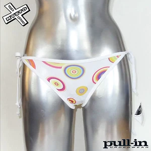 PULL-IN 'CÍRCULOS' BIKINI PANTALONES MEDIO CORBATA LADO UK 10 SWIM WEAR BNWT PVP £ 25 - Imagen 1 de 1