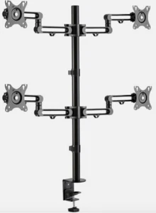 NEW Tripp Lite Quad-Monitor Flex-Arm 13" - 27" Display Desk Clamp Computer Stand - Picture 1 of 3