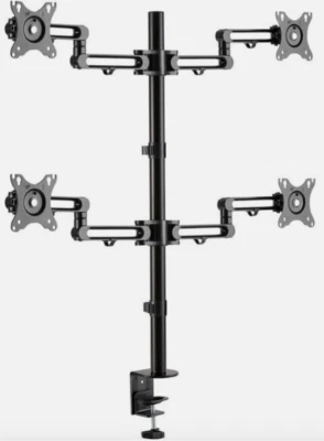 NEW Tripp Lite Quad-Monitor Flex-Arm 13" - 27" Display Desk Clamp Computer Stand - Image 1 of 3