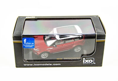 ixo Models 1/43 2011 Range Rover Evoque 5 Door Red & White Diecast Model Car - Image 1 of 4