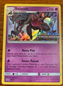 2017 Pokemon Staff Sun & Moon Crimson Invasion Holo Sazzle #SM73 Free Shipping - Picture 1 of 2