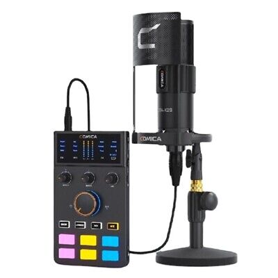 COMICA ADCaster C1-K1 Sound Card Microphone Audio Mixer Interface Live Streaming • 176.29€