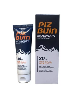 PIZ BUIN Mountain Sun Cream SPF 30, High UVA/UVB Protection, 50ml, For Sun, Cold - Image 1 of 4