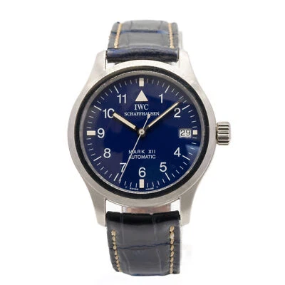 IWC Pilot Mark XII Platinum Blue Dial Automatik Herrenuhr Limitiert 500 Stück - Bild 1 von 4