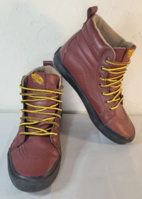 Vans Sk8-Hi MTE Borgoña Cuero Negro Suela Alta Unisex Juvenil Talla 4 Foto 1 de 4