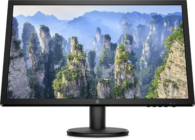 HP V244h 24" LED Backlight LCD Monitor Full HD 1920×1080 HDMI VGA DVI w/Stand - Image 1 of 4