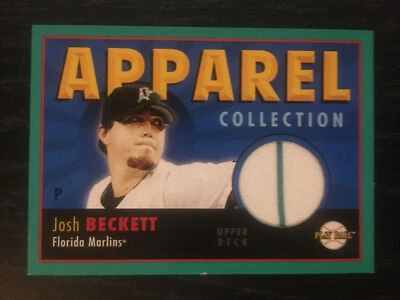 2004 Upper Deck Play Ball #AC-BE Josh Beckett Game Used Jersey Florida Marlins - Image 1 of 2