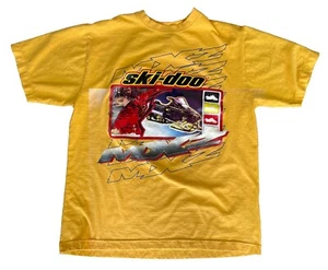 Vintage 90s Ski Doo MXZ Sno Gear Bombardier Single Stitch TShirt Snowmobile Sz M - Picture 1 of 19