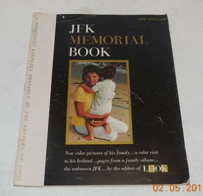 Look Magazine JFK Memorial Book 1964 Jackie JFK JR - Image 1 of 2
