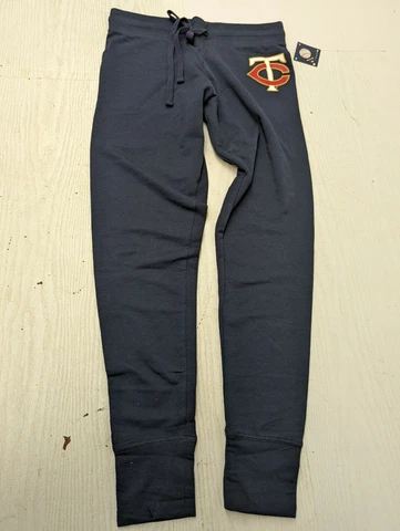 NWT Minnesota Twins Baseball MLB Jogger Pants Women's Small Navy Blue B4-97 Cover