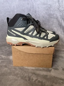 Salomon X Ultra 360 Edge Gore Tex Waterproof Hiking Boots Sz 10 Green Urban Chic - Picture 1 of 17