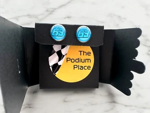 Formula 1 Mercedes George Russell 63 Stud Earrings - Picture 1 of 9