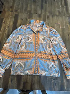 Blusa Joie Satén Paisley Botón Talla Mediana - Imagen 1 de 8