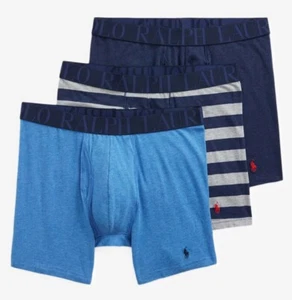 3-Pack Men's Polo Ralph Lauren Stretch Classic Fit Boxer Briefs Sizes S M L XL - Picture 1 of 3