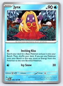 Jynx 046/167 Common Twilight Masquerade Pokemon Karte - NM - Bild 1 von 2