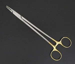 Aesculap BM77 Durogrip Goldgriff Nadelhalter/Needle Holder Hartmetall 20cm HII-4 - Picture 1 of 3