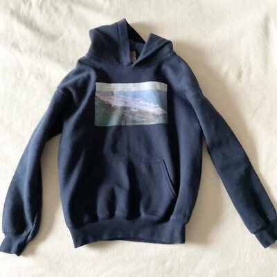 GILDAN thick aircraft carrier hoodie sweatshirt BOY blue 6y youth s - Image 1 of 3