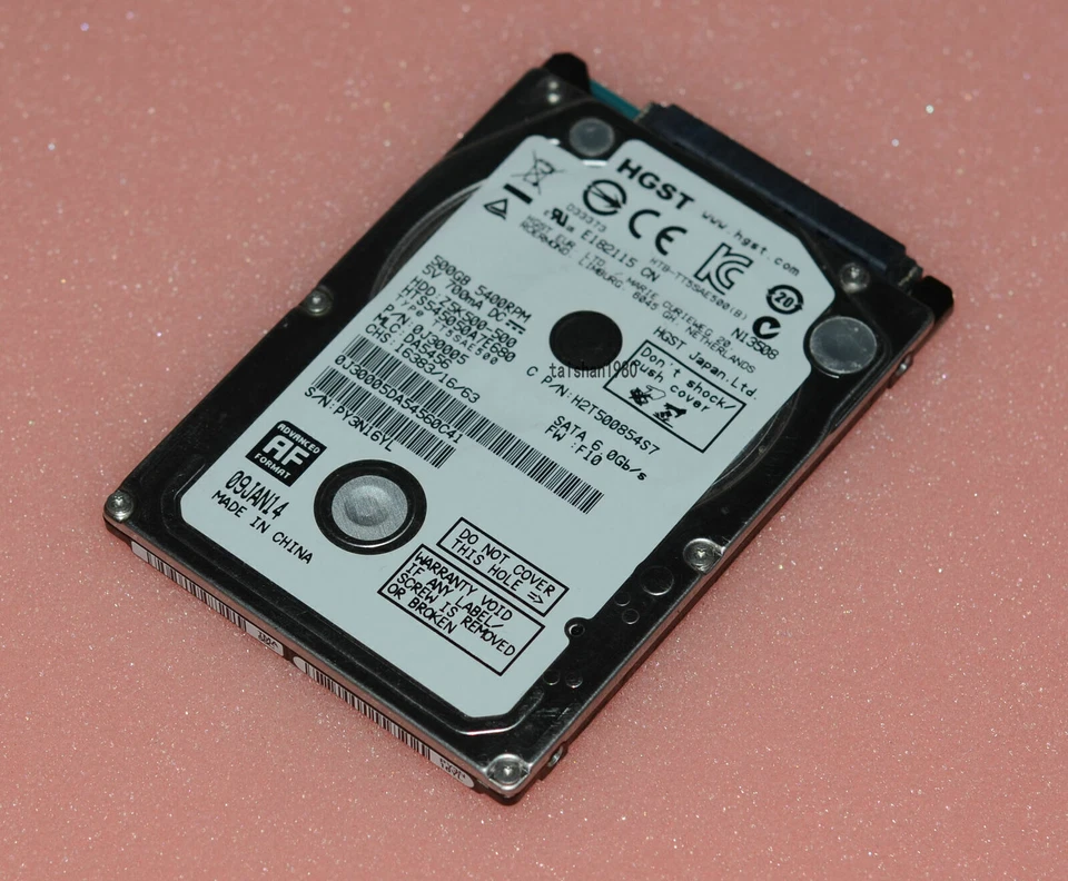 HGST 500GB SATA Z5K500-500 Laptop 2.5" 7mm Laptop Hard Drive HTS545050A7E680 - Image 1 of 2